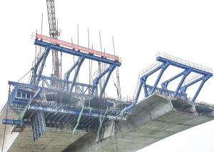 Quality Customized Bridge Traveller Form , Cantilever Traveller System Easy Assemble wholesale