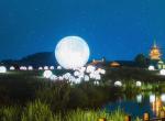 LED luminescent round ball lamp spherical landscape park scenic area courtyard
