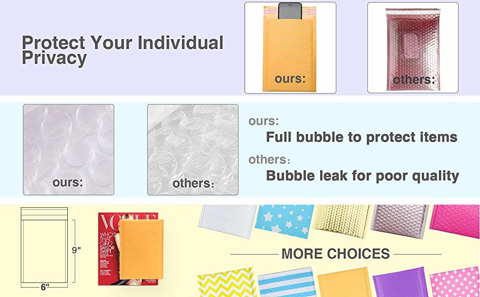 bubble envelope Custom Logo Padded Bubble Envelopes Metallic Kraft Paper Bubble Mailers Express mail bag