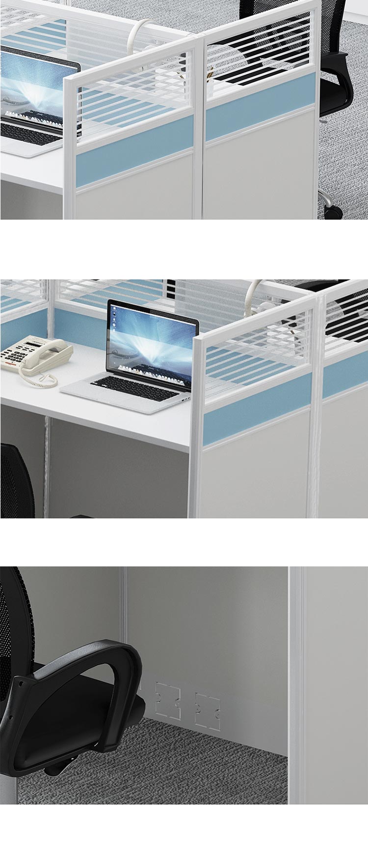 Customer Service Call Center Desks Modern Office Furniture for Independent Workstations