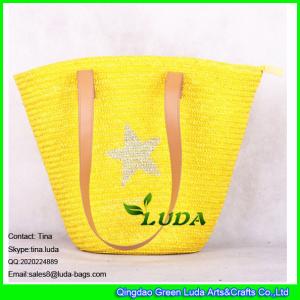 Quality LUDA fashion ladies wheat straw woven handbag wholesale