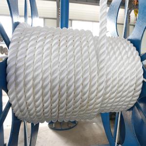 Quality Hot Sale 42mm White Color Nylon Rope 3 Strand Marine Ropes wholesale