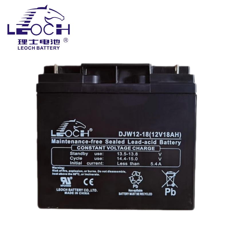 Long-Lasting Leoch Battery DJW12-18 12V18Ah for Solar Energy Storage Power Alarm System