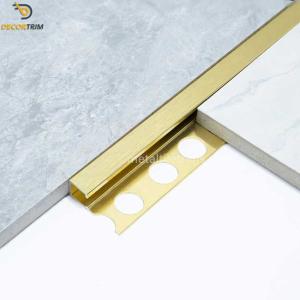 Quality Decorative Aluminium Tile Trim Square Box Section Edge 9.5mm Height wholesale