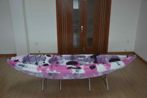 Quality Pink Camo Color 9 Foot Sit Up Top Kayak 4 Rod Holders Paddle Extremely Lightweight wholesale