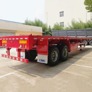Quality Economical 2 Axle CIMC 40ft Beam Q345B Flatbed Semi Trailer wholesale