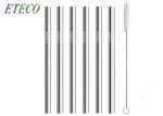 Outdoor Portable Bent Stainless Steel Cocktail Straws Environmentally Friendly
