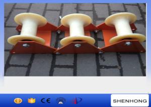 Quality 230MM Width Manhole Cable Laying Roller Wear Resisting With Nylon Wheel wholesale