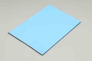 Quality Sky Blue Indoor Acp Sheet Building Decoration 4MM Outside Wall Cladding 48in X 96in wholesale
