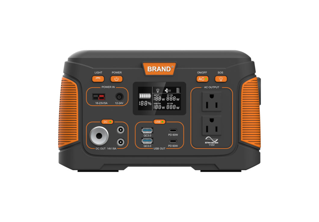 USB 500W 14.8V 30ah Rechargebale Solar Portable Power Station for Home/ Outdoor/ Camping/Emergency Lithium Battery Power Generator Mobile Charger
