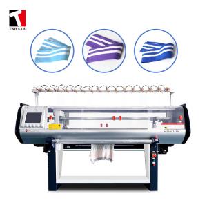 Quality 80 Inch 12G Collar Flat Knitting Machine 6 Yarn Feeder For Weaving wholesale