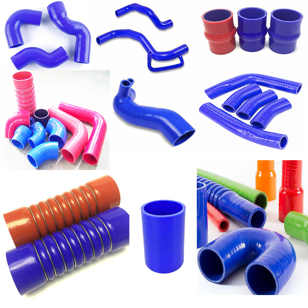 Automotive Silicone Bend Pipe with Straight Steel Wire and Polyester Reinforcement