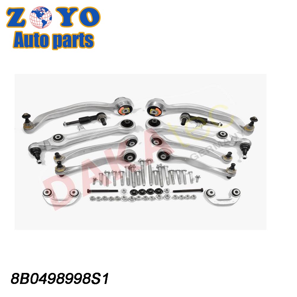 8B0498998S1 Ball Joint 40Cr Front Rear Control Arms Kit for Audi A4 Q5 A6 B6 1997-2005