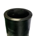 Carborundum Graphite Induction Furnace Crucible Cylindrical Straight Barrel