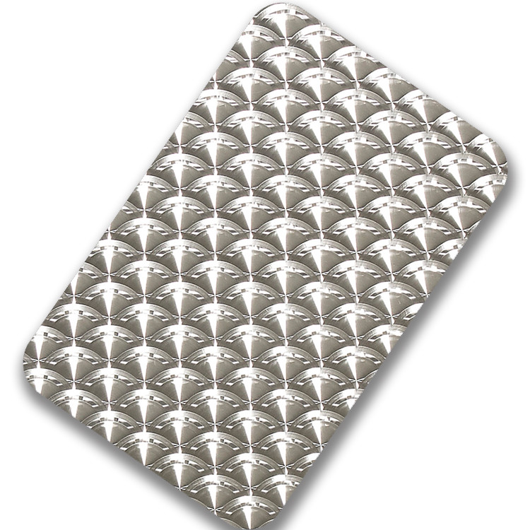 Gold Color Finish Stainless Steel Sheet 3D Laser Decor Pattern