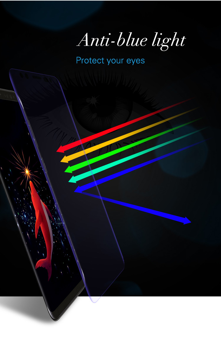 full edge cover matte anti blue light wholesales eye protection screen guard for Iphone x