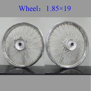 Quality Lightweight Stainless Steel Spoked Motorcycle Wheels Sturdy Aluminum Alloy wholesale