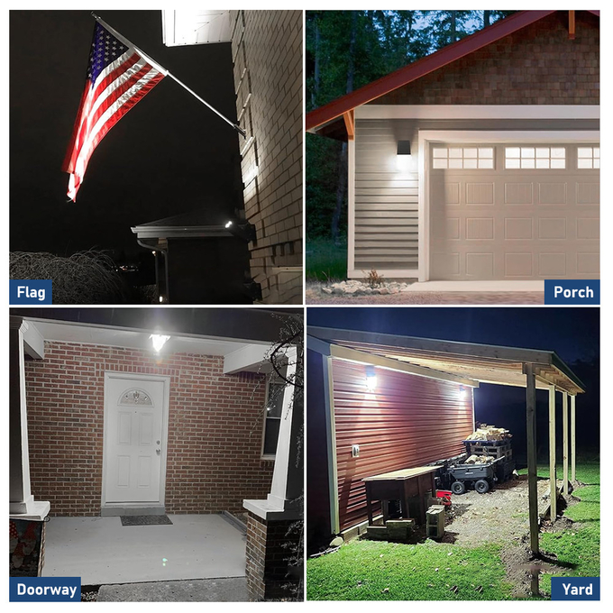 LED Wall Pack Light Waterproof IP65 CCT Power Adjustable Selectable 20W-120W for Outdoor Street