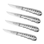4 PCS BBQ Tools 10" Length Kitchen Stainless Steel Carving Knife Set