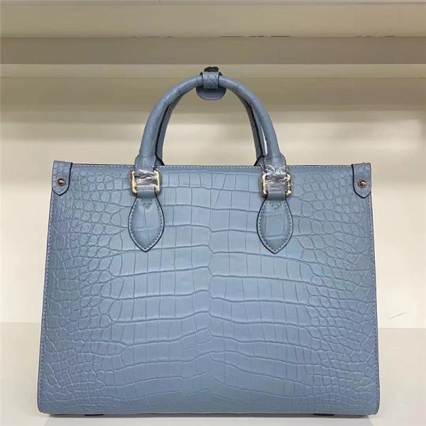 Authentic Crocodile Leather Women Business Travel Handbag Female Laptop Bag