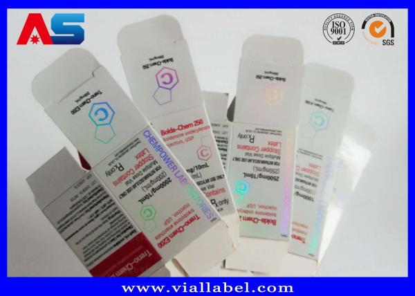 250g Peptide Powder 10ml Vial Boxes Custom Printing Waterproof pharmaceutical