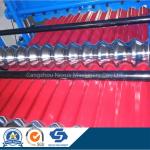 Corrugated Sheet Roof Forming Machine Red Color Steel Roofing Production Line