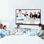 65" 3840*2160 Touch Interactive Board Anti Glare Black Silver Color