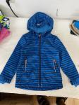 Blue Stripped Children'S Winter Clothes fleece lining Boys Softshell Jacket