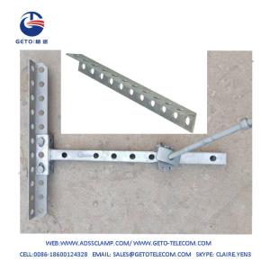 Quality 11 Holes Cross-Arm Pole/Extension Bracket/Pre-Drilled For Overhead Lines wholesale