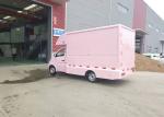 Mobile Food Selling Ice Cream Food Truck 4x2 Pink Color ISO Certification