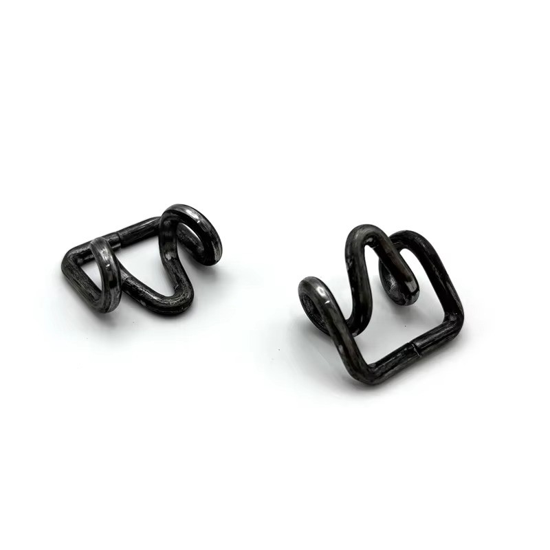 OEM Steel Wire Bending Forming Blacking Spring Clip Collars Hook Spring