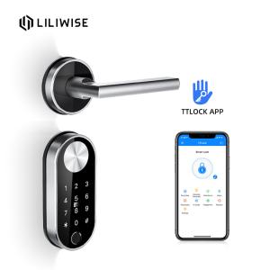 Quality European Standard Code Door Lock Split Biometric Fingerprint Wireless Modern Home Bluetooth wholesale
