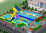 Outside Kids Inflatable Water Park With ASTM CE UL Certificate