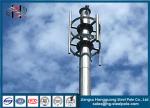 Electrical Telecommunication Towers , Hot Dip Galvanized Monopole Cell Tower