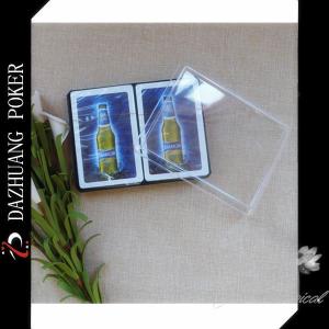 Quality BARBICAN MALT BEVERAGE DOUBLE DECK ADVERTISING PLASTIC POKER CARDS FOR ARABIA MARKET wholesale