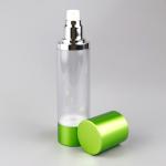 ODM 15g 30g 50g Airless Pump Bottles Transparent Essential Oil Bottle