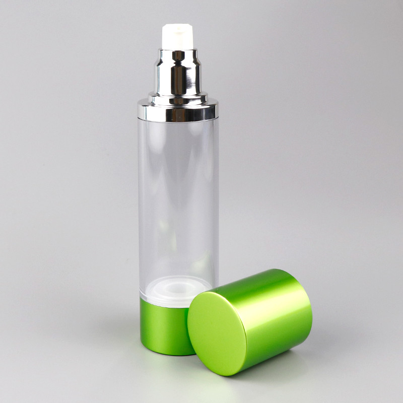 ODM 15g 30g 50g Airless Pump Bottles Transparent Essential Oil Bottle