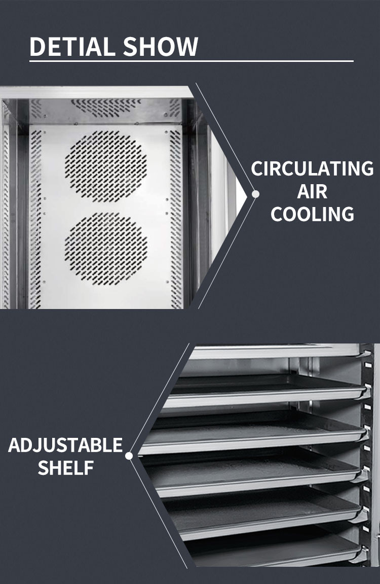 Rapid Upright Commercial Chiller And Freezer Deep Freezer Kitchen Blast Chiller