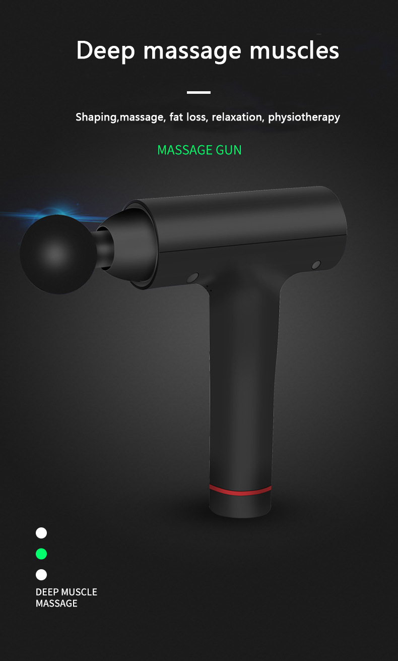 ODM Hand Held Fascia Massage Gun LCD Deep Muscle Tissue Massage Gun
