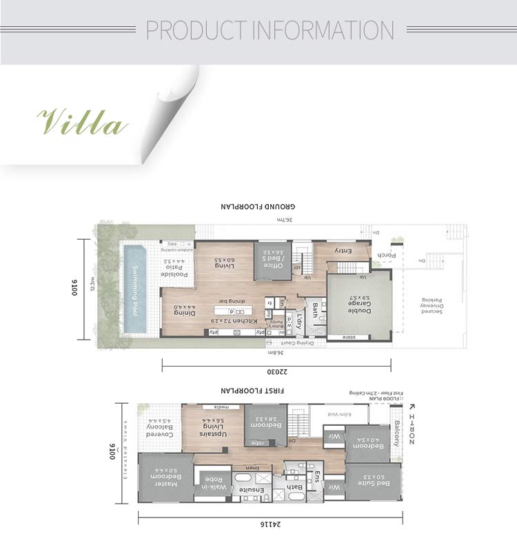 Executive Residence Prefab House Offering Lifestyle Light Steel Frame Luxury Villa