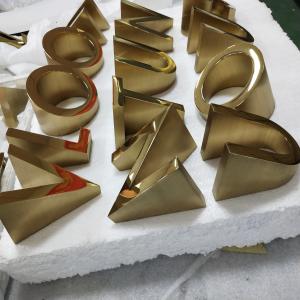 Quality Large 3D Flat Cut Decorative Metal Letters 620*620*90mm wholesale