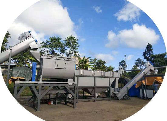 waste plastic pe/pp bags film recycling washing line