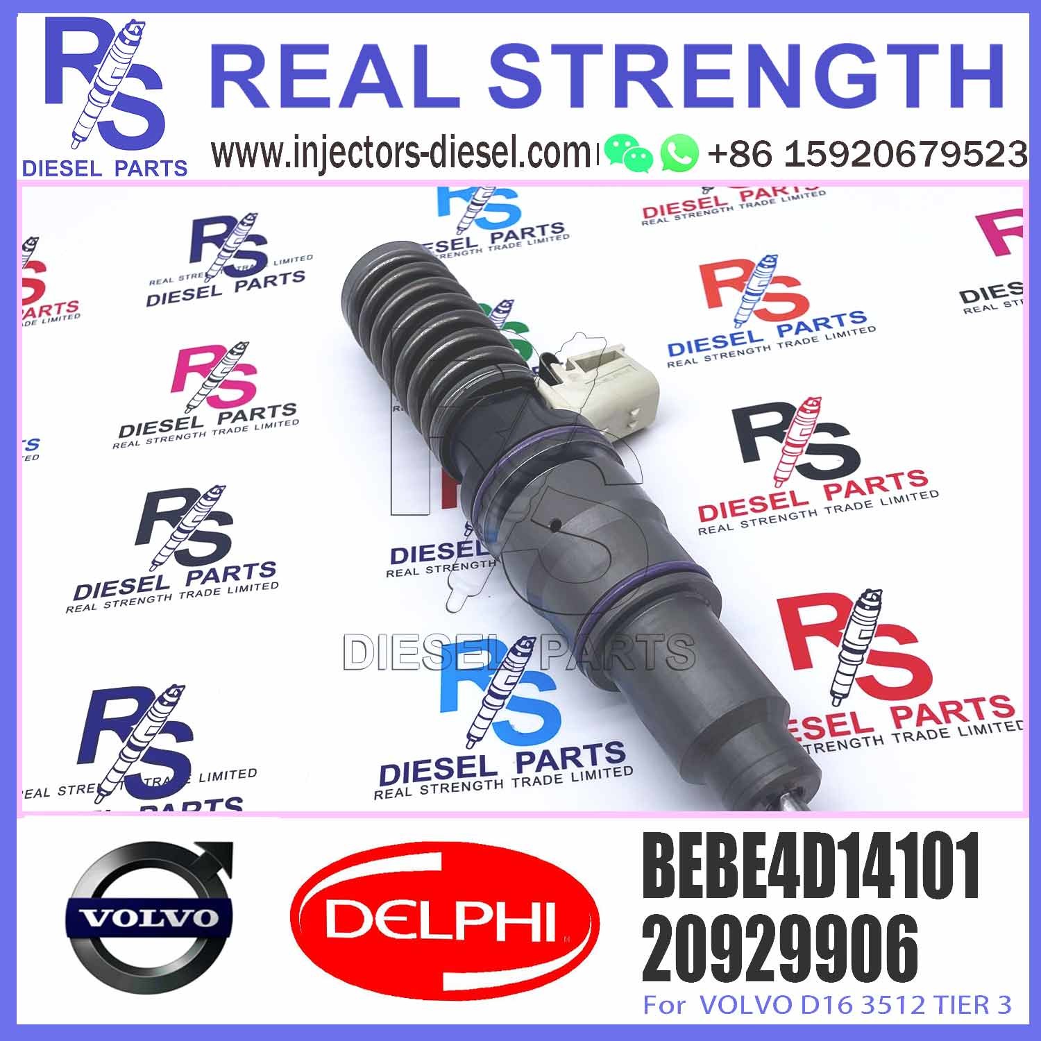 BEBE4D14101,20929906,20780666,BEBE4D14001 genuine new diesel unit injector for Vol//vo EC700 D16