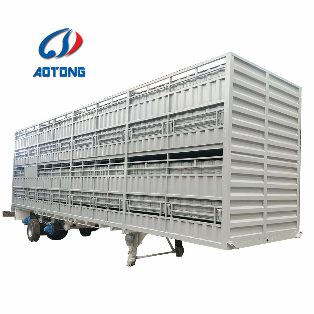 53ft Enclosed Box Cargo Dry Wing Van Truck Semi Trailer with 30-100T Max Payload
