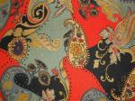 Floral cotton and linen fabric,owl printed linen fabric, cotton linen fabric