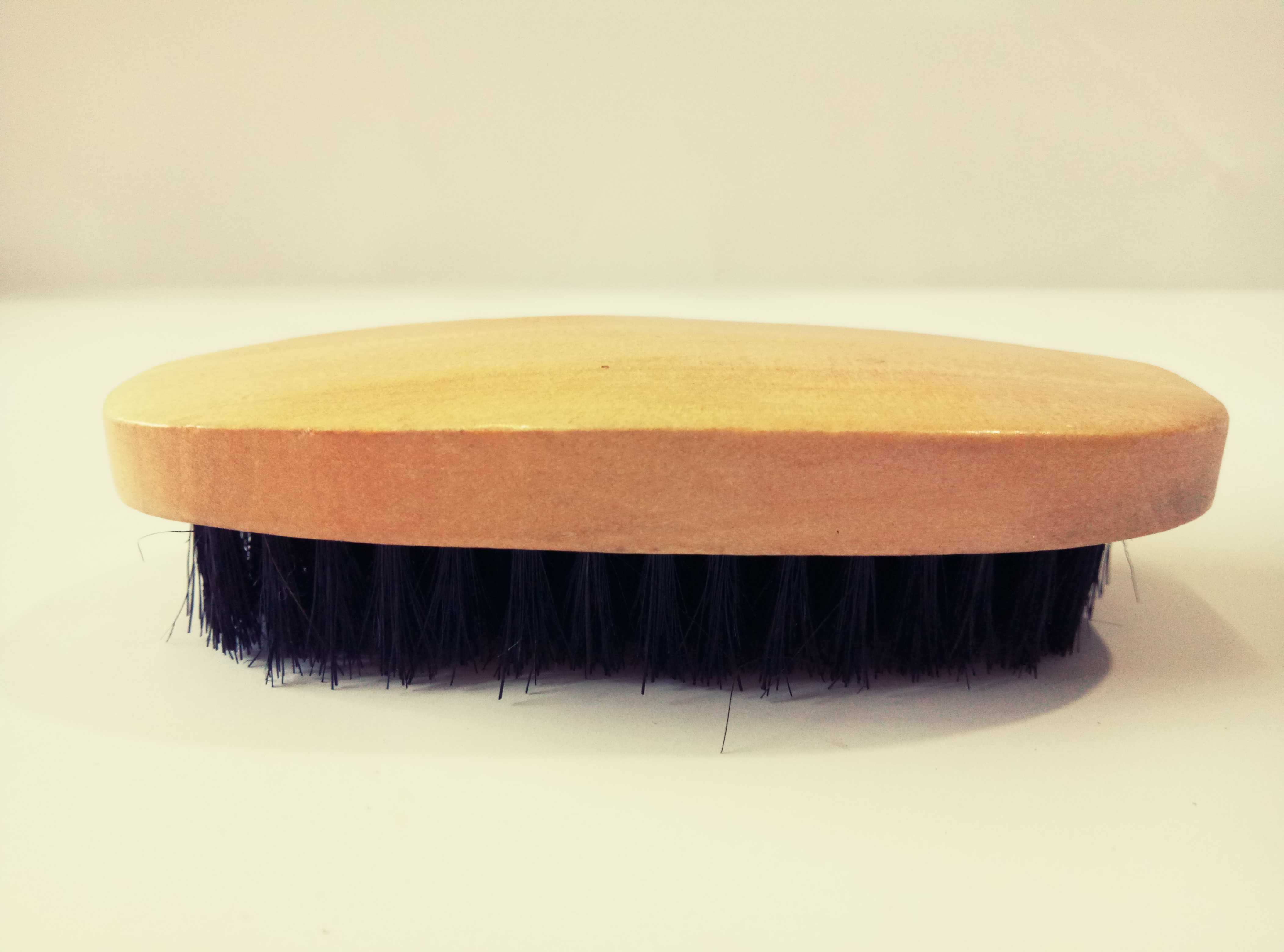 Easy Clean Wooden Shoe Polish Brush Soft Horse Hair Shoe Shine Brush