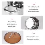 Hot Selling Cookware Set Kitchen Cookware 304 Stainless Steel Double Layer Soup