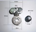 Lead Plated Outdoor Car Accessories Automotive Battery Terminals With Zinc Side