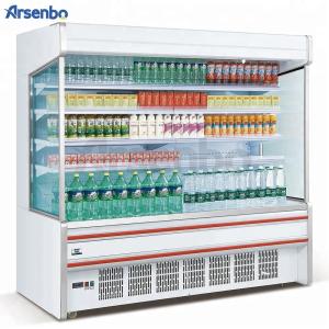 Quality Beverage Multicolor Multideck Display Fridge , 220V Open Chiller For Supermarket wholesale