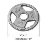 dia 50mmCrossfit handle colored 3 hole rubber bumper weight plate